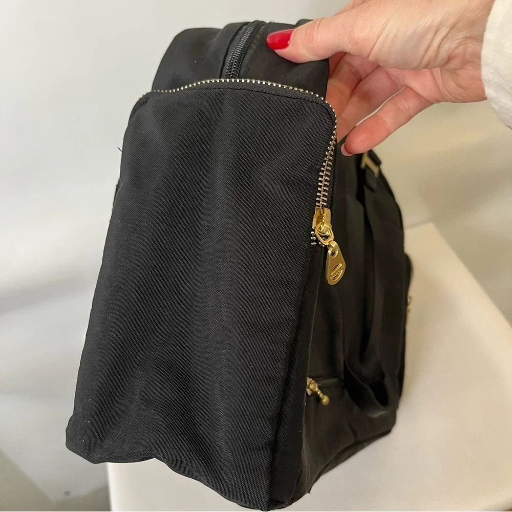Baggallini Black Venice Laptop Tote Bag Travel Bag